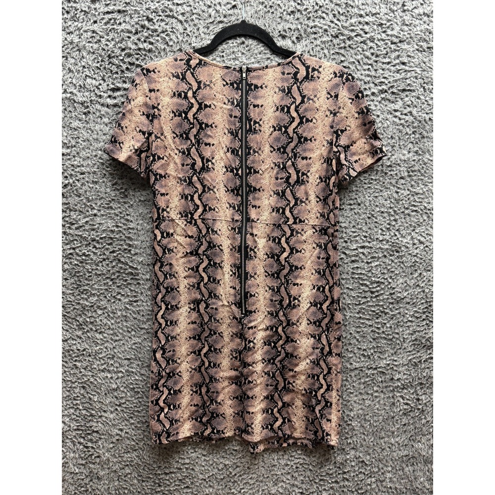 ba&sh Womens Bromelia Snakeskin‎ Print Short Sleeve Fit & Flare Dress Size 0